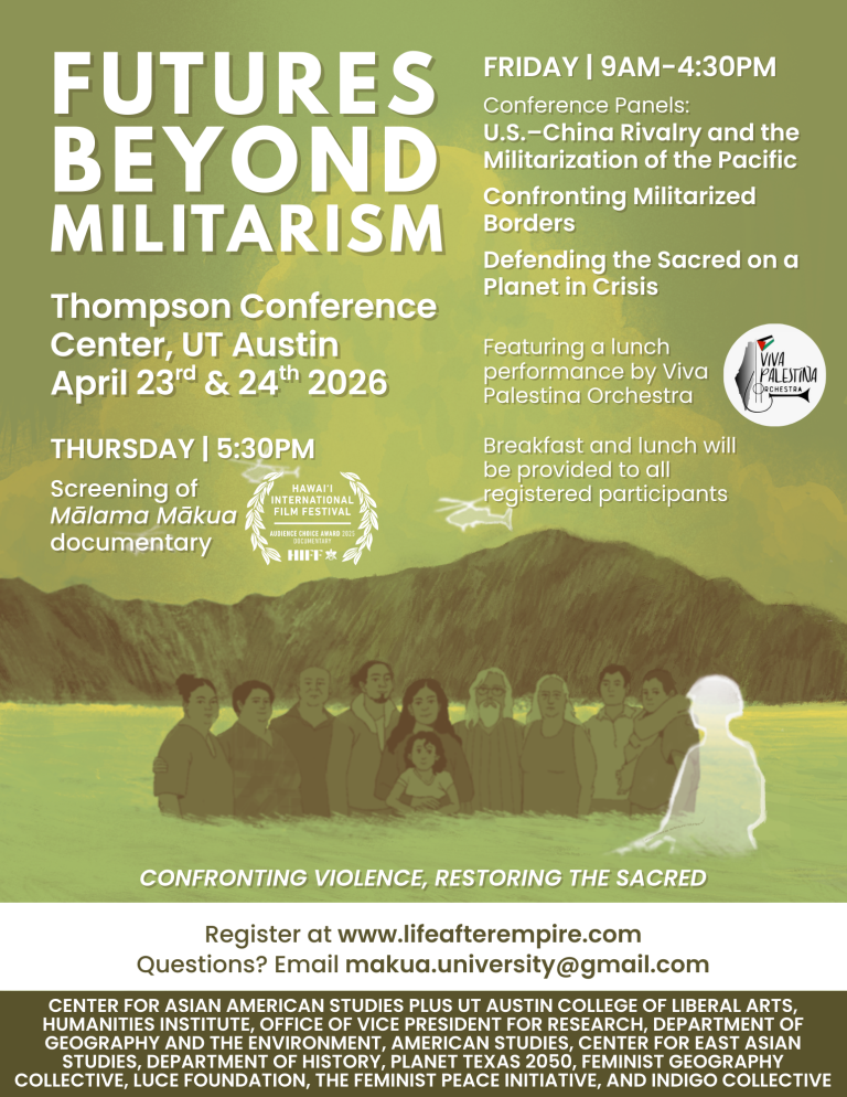 Futures Beyond Militarism: Confronting Violence, Restoring the Sacred